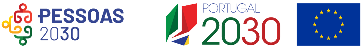 Pessoas 2030, Portugal 2030 e Cofinanciado pela União Europeia